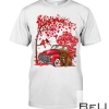 Red Cockapoo Valentine Day Tree Truck Heart Shirt