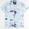 Retro Pastel Cranes Hawaiian Shirt