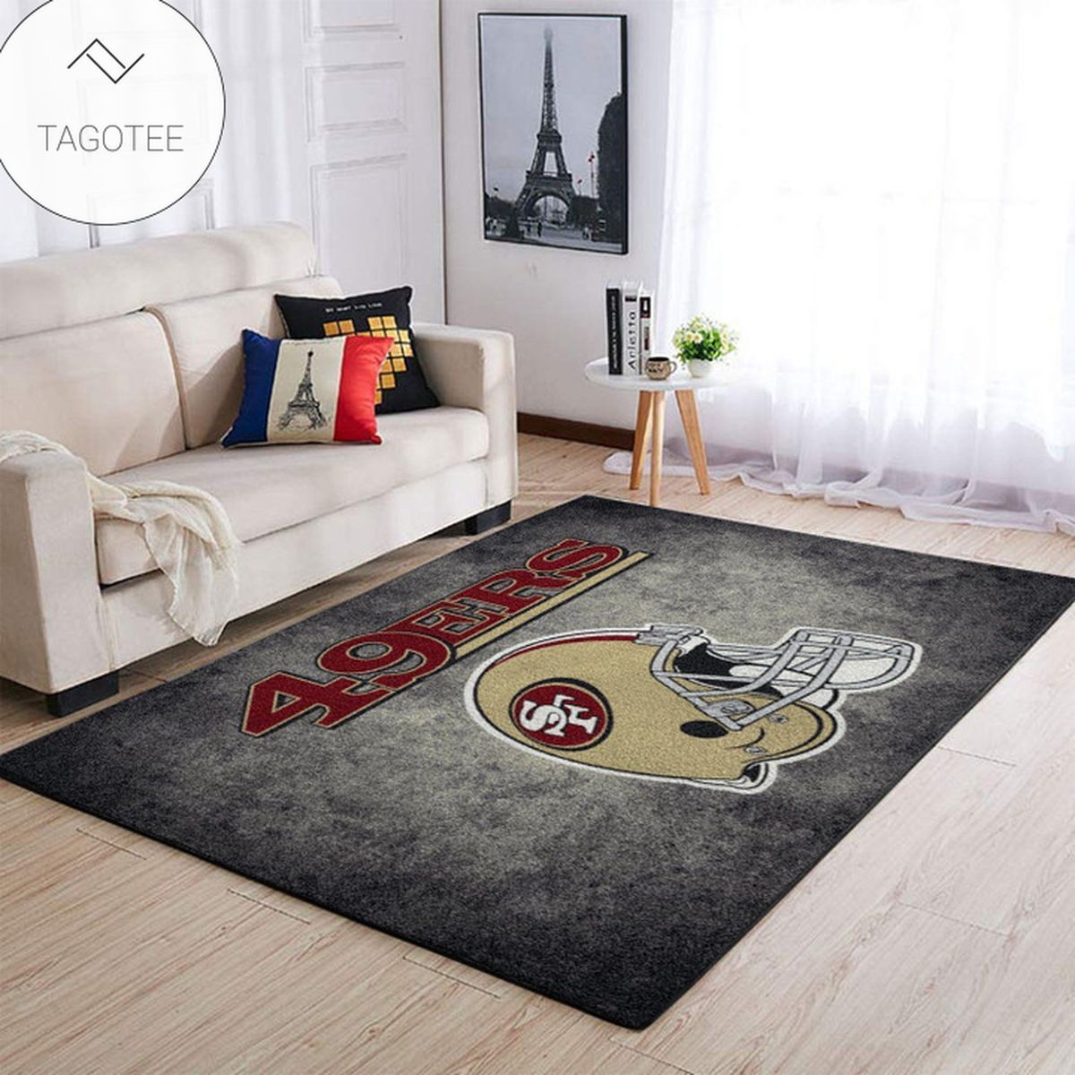 San Francisco 49ers Area Rug NFL Football Team Logo Carpet Living Room Rugs Floor Decor