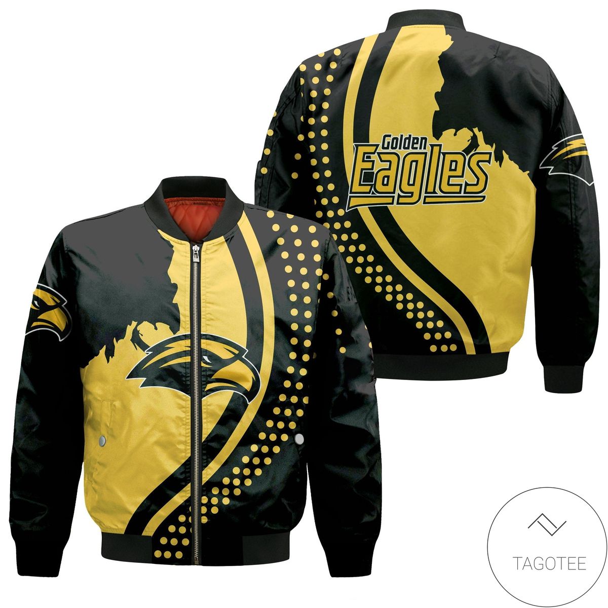 Southern Miss Golden Eagles - USA Map Bomber Jacket - NCAA