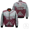 Texas Southern Tigers Football Bomber Jacket - Stripes Cross Shoulders - NCAA
