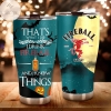 That's What I Do I Drink Fireball And I Know Things Halloween Tumbler