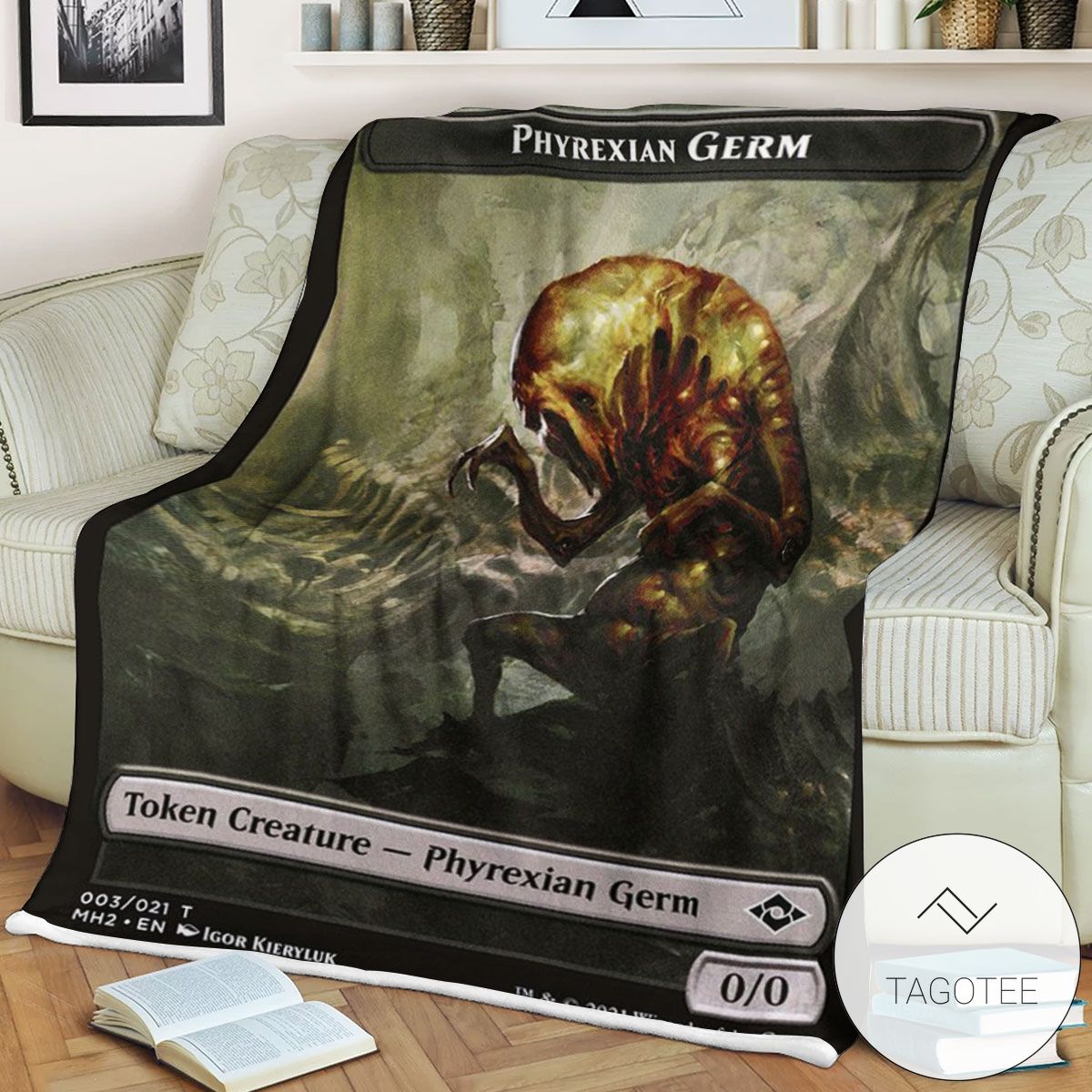 Tmh2 3 Phyrexian Germ MTG Game Magic The Gathering Blanket