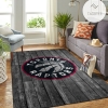 Toronto Raptors NBA Team Logo Grey Wooden Style Nice Gift Home Decor Rectangle Area Rug