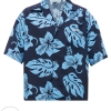 Tropical Blue Hibiscus Hawaiian Shirt