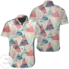 Tropical Leaf Triangle Pattern Hawaiian Shirt