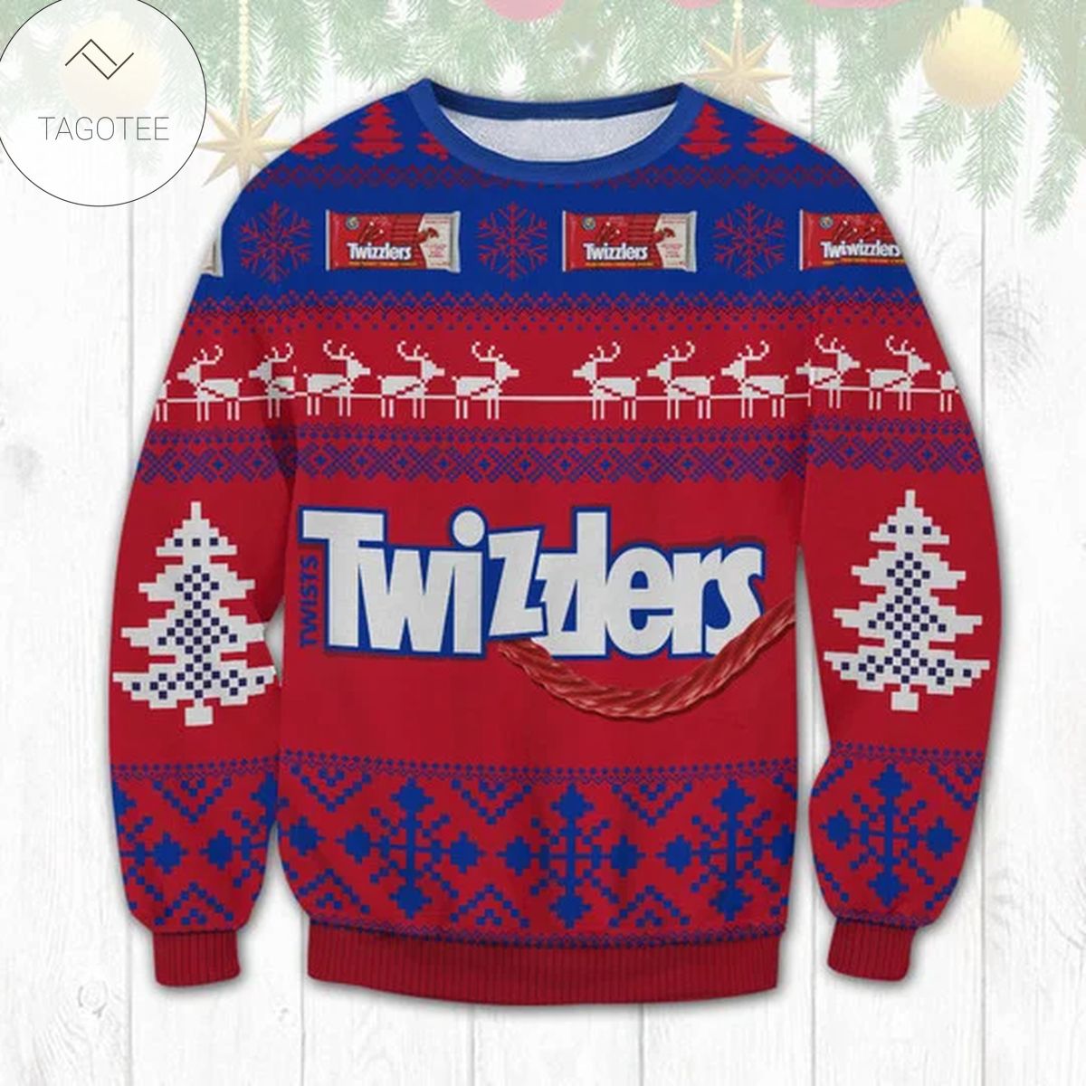 Twizzlers Candy 3D Christmas Sweater
