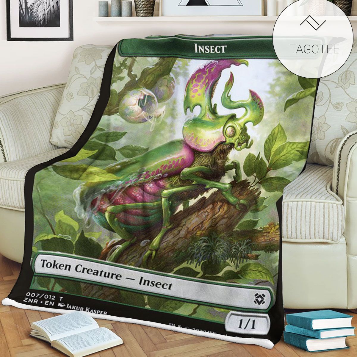 Tznr 7 Insect MTG Game Magic The Gathering Fleece Blanket