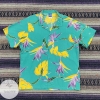 Vintage 80s Ocean Color Hawaiian Shirt