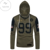 Washington Football Team Number 99 Chase Young Mask Hoodie