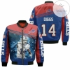 14 Stefon Diggs 14 Buffalo Bills Great Player Nfl Season Jersey Bomber Jacket
