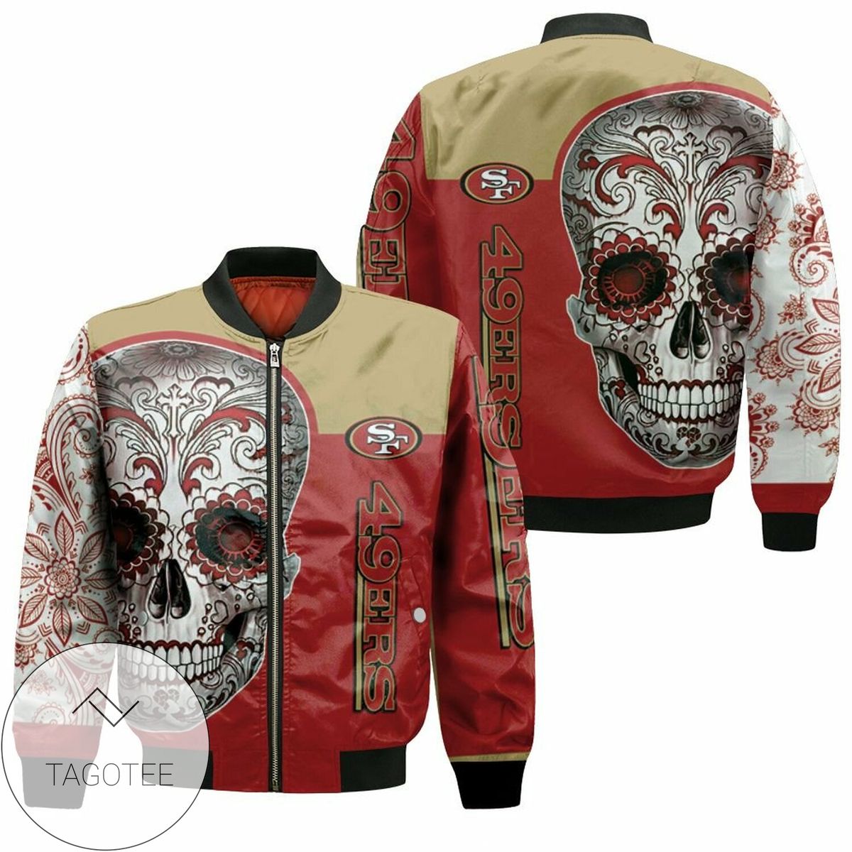 3D Hoodie San Francisco 49Ers Sugar Skull Fan 3D T Shirt Hoodie Sweater Jersey Bomber Jacket