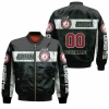 Alabama Crimson Tide Black And White Design For Fans Personalized Bomber Jacket