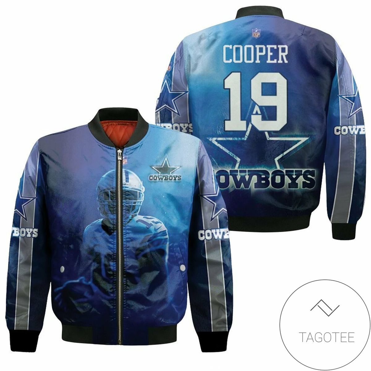 Amari Cooper 19 Dallas Cowboys 3D Bomber Jacket