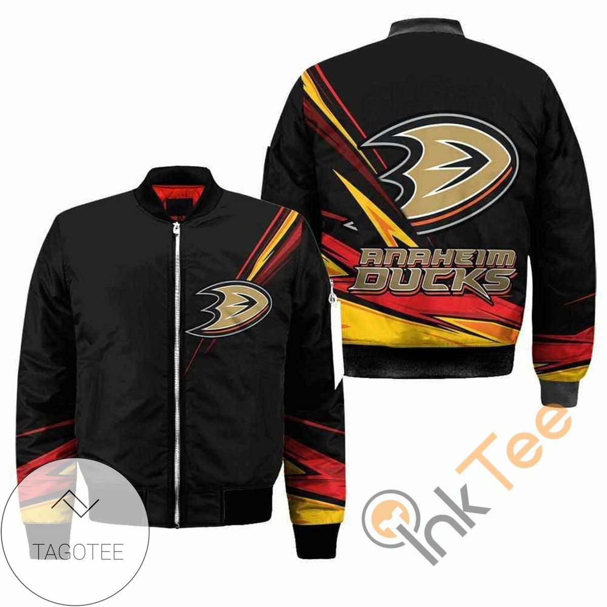 Anaheim Ducks NHL Black Apparel Best Christmas Gift For Fans Bomber Jacket