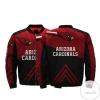 Arizona Cardinals Red And Black 3d Printed Unisex Bomber Jacket