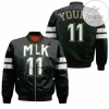 Atlanta Hawks Trae Young 11 Mlk Nba Black Jersey Inspired Style Bomber Jacket