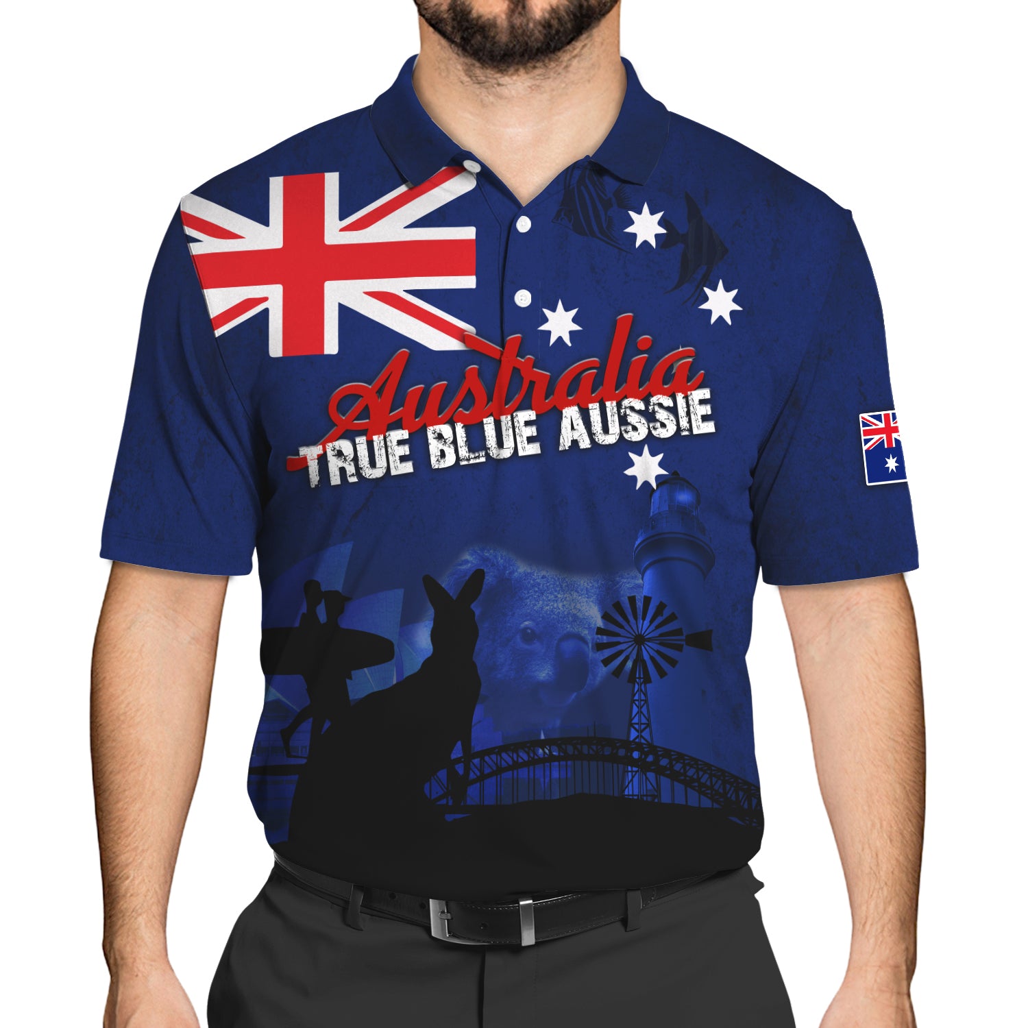 Australia True Blue Aussie Polo Shirt
