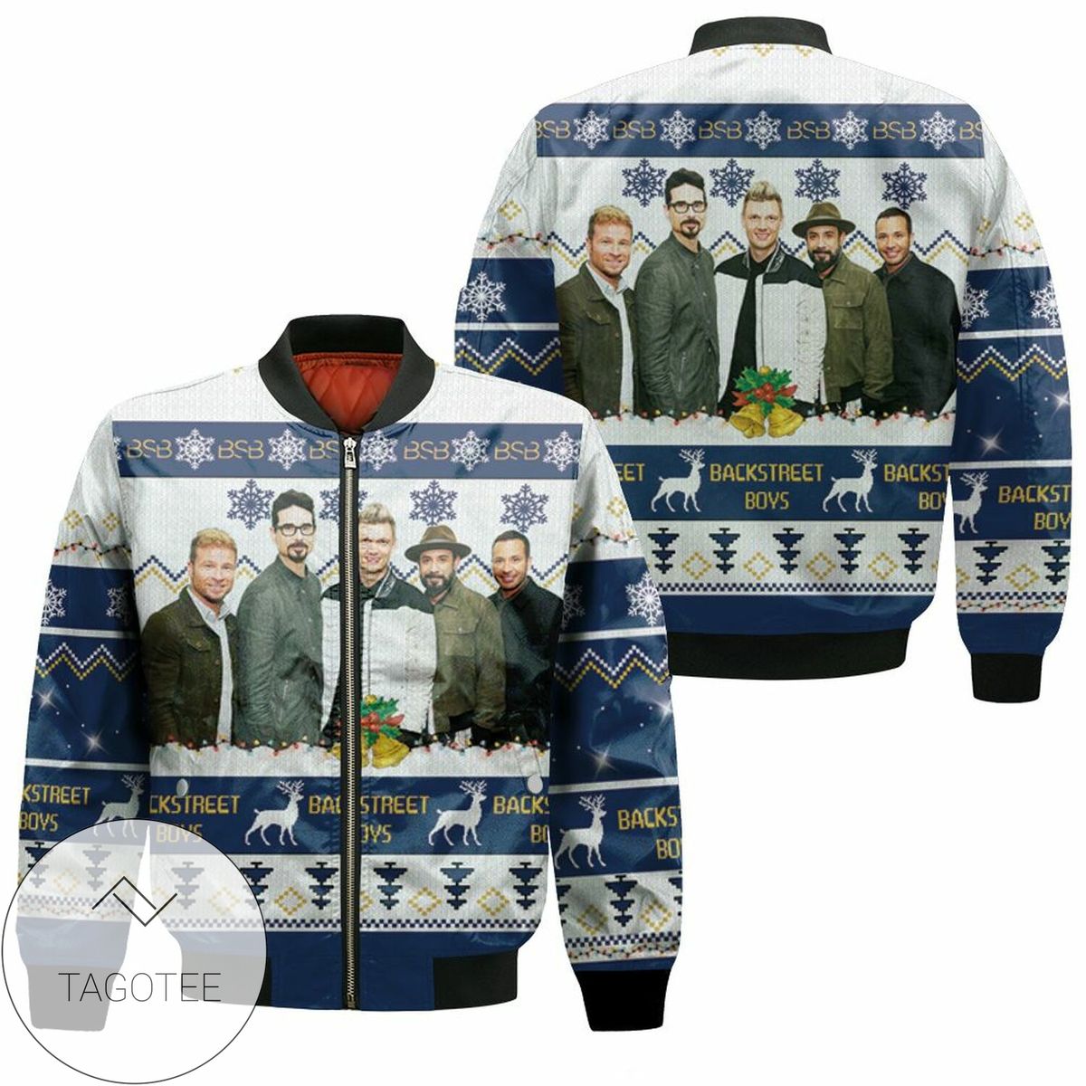 Backstreet Boys Christmas Knitting Pattern Fan Quilt Blanket 3D T Shirt Hoodie Sweater Bomber Jacket
