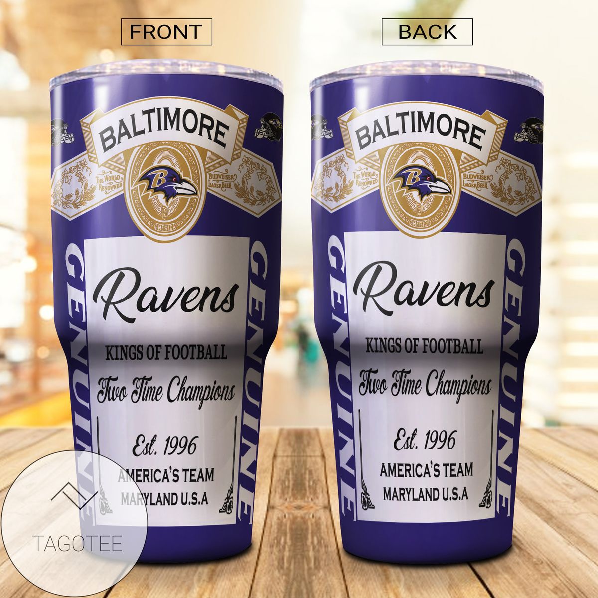 Baltimore Ravens Budweiser Tumbler Cup