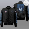 Black Indianapolis Colts 3d Bomber Jacket