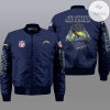 Blue Los Angeles Chargers 3d Bomber Jacket