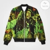 Bob Marley Weed 3d Printed Unisex Bomber Jacket