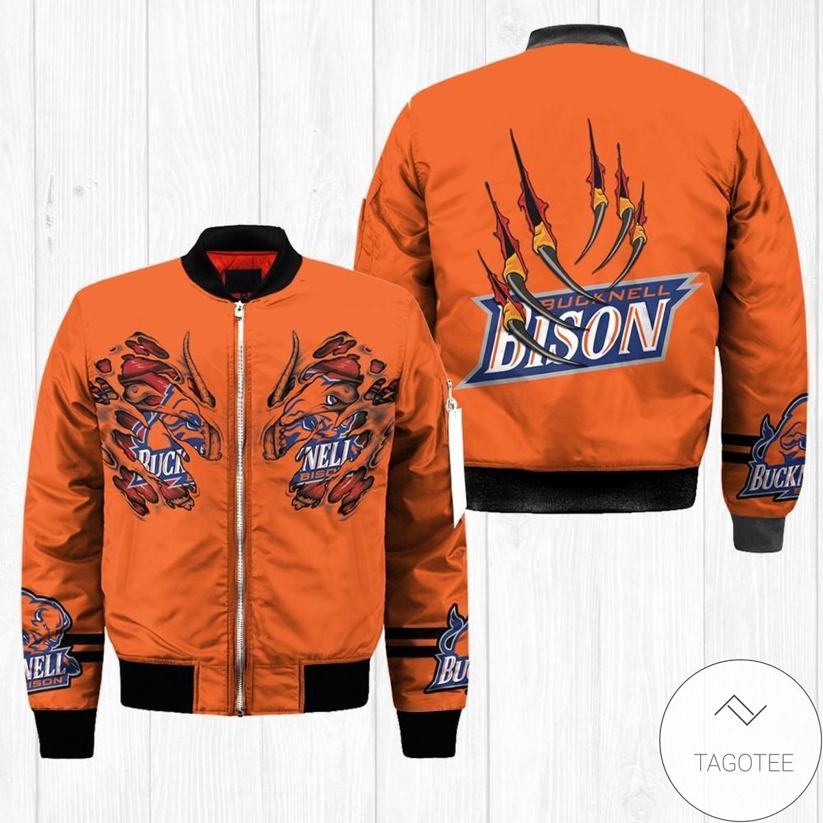 Bucknell Bison Claws 3d Printed Unisex Bomber Jacket