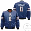 Buffalo Bill Cole Beasley 11 Nfl Blue Jersey Inspired Style Bomber Jacket