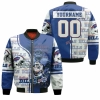 Buffalo Bills 26 Devin Singletary Afc East Personalized Bomber Jacket