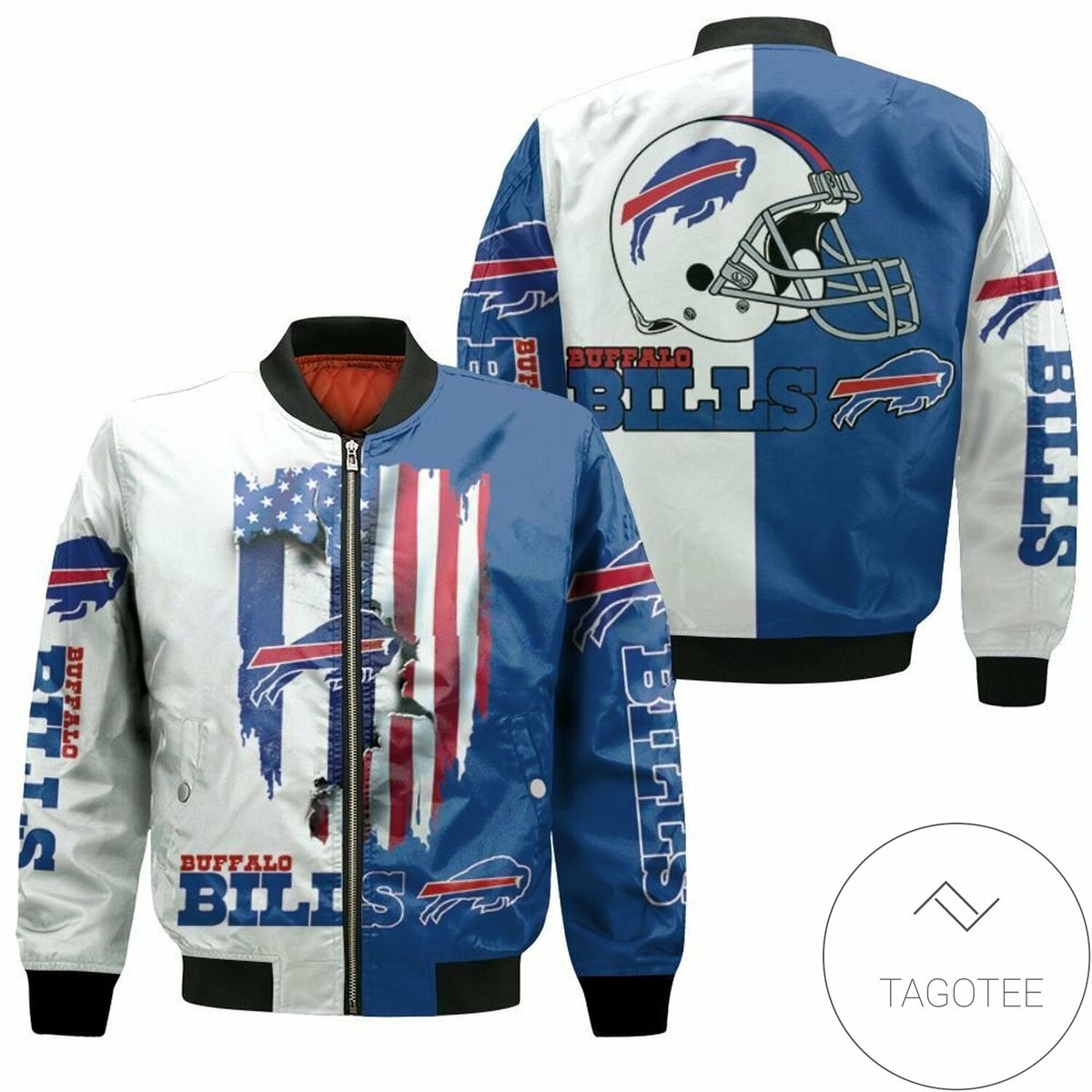 Buffalo Bills Love Under Ripped Flag Afc East Champions Bomber Jacket