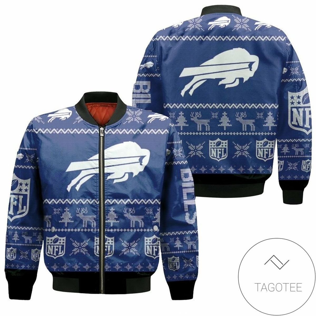 Buffalo Bills Nfl Ugly Sweatshirt Christmas 3D Bomber Jacket