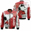 Calgary Flames Snoopy Lover 3D Printed Bomber Jacket