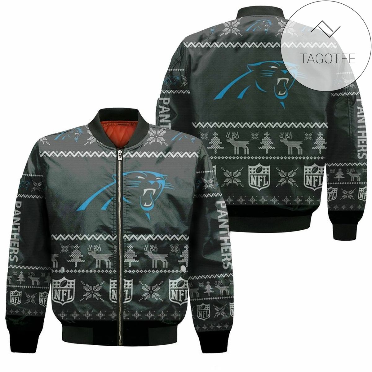 Carolina Panthers Ugly Sweatshirt Christmas 3D Bomber Jacket