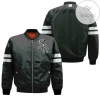 Chicago White Sox Black Jersey Inspired Style Bomber Jacket