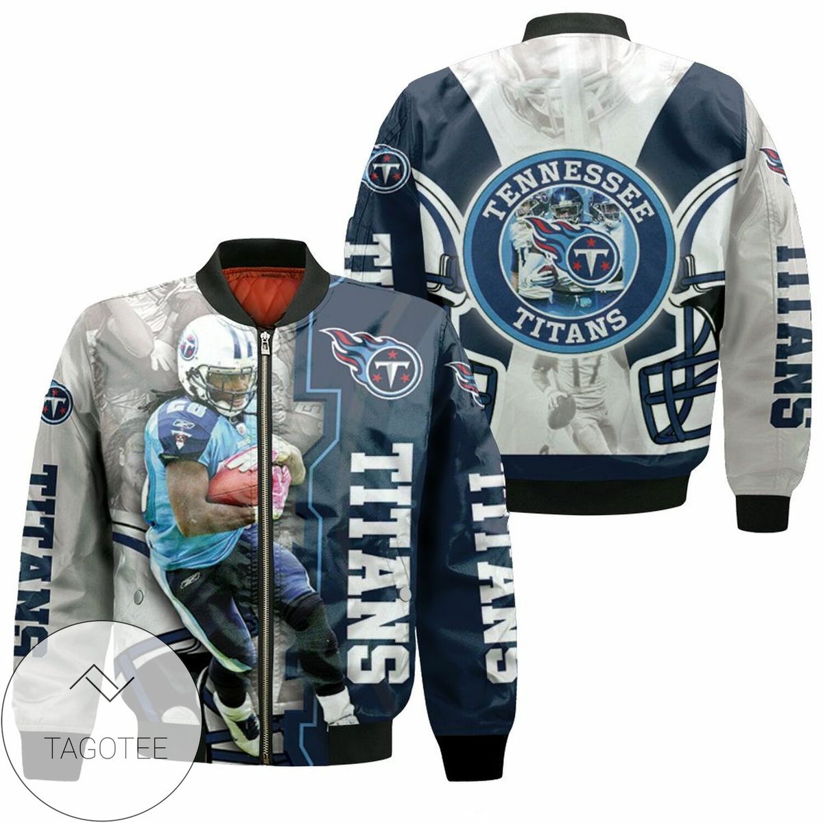 Chris Johnson #28 Tennessee Titans Afc South Division Champions Super Bowl 2021 For Fans Bomber Jacket
