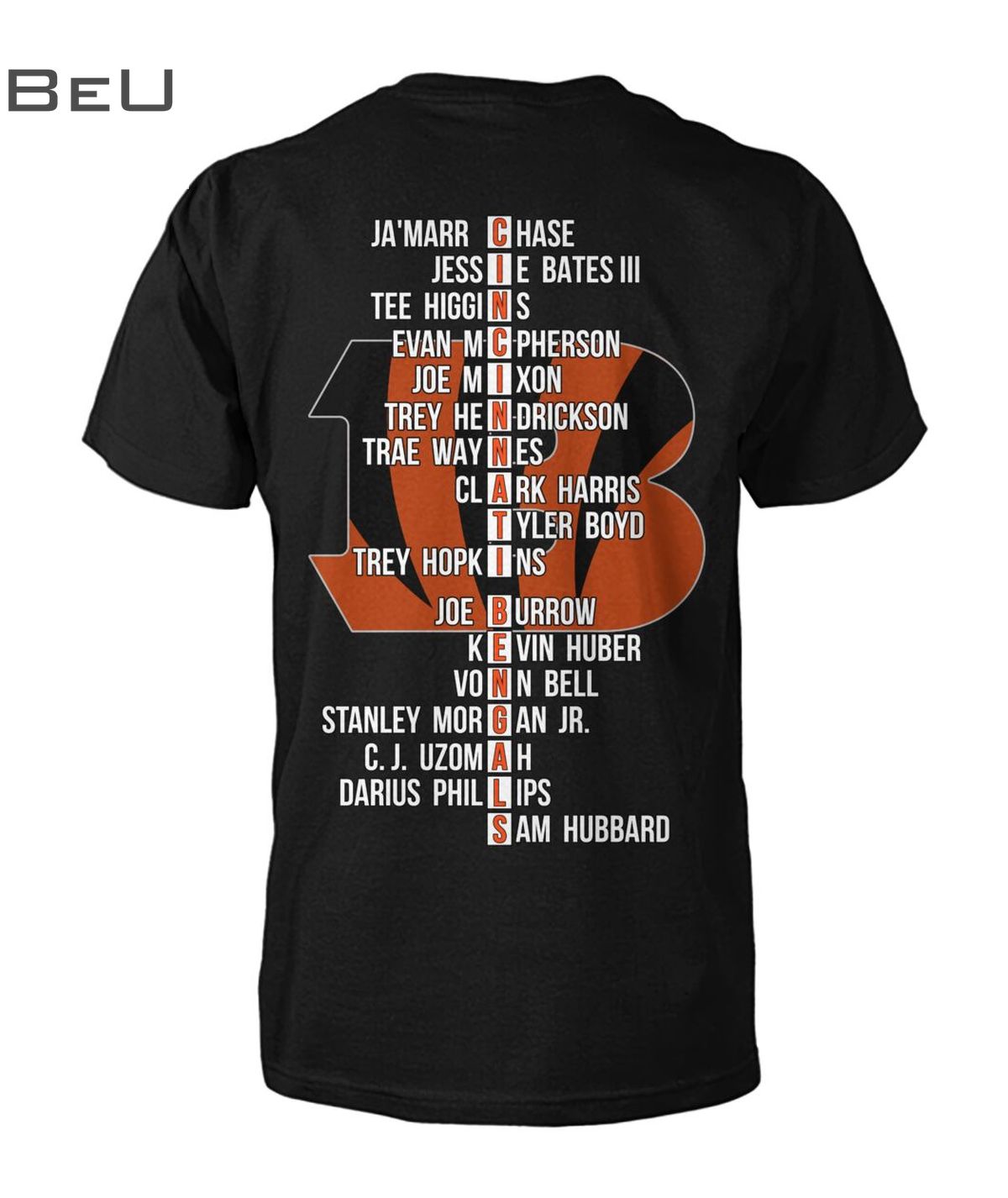 Cincinnati Bengals Team Player Name List Shirt
