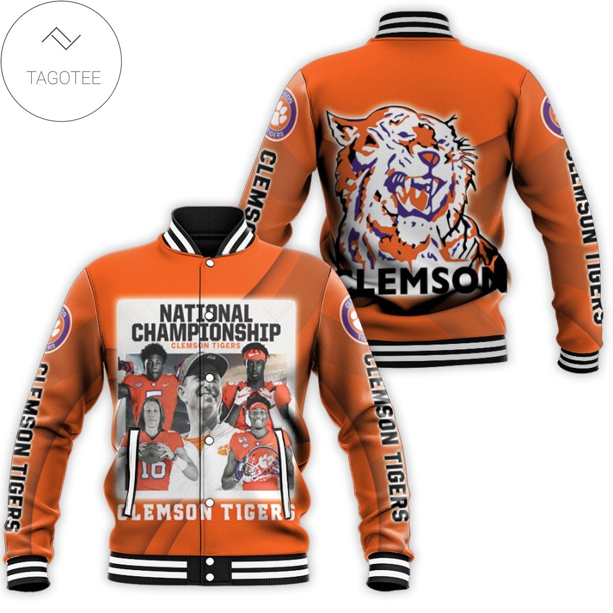 Clemson Tigers 2021 NCAA National Championship The Tiger NFL Gift For Clemson Fans Baseball Jacket
