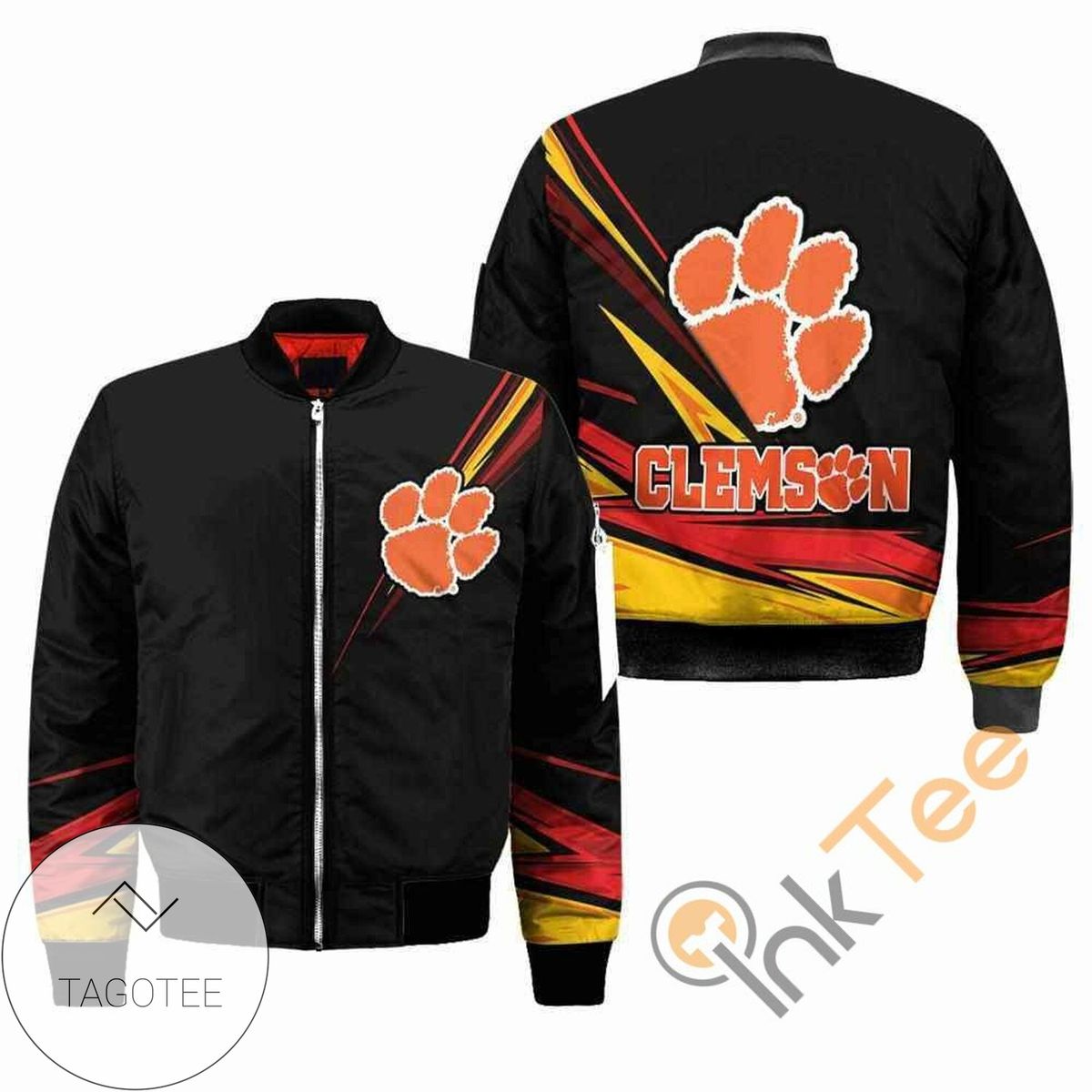 Clemson Tigers NCAA Black Apparel Best Christmas Gift For Fans Bomber Jacket