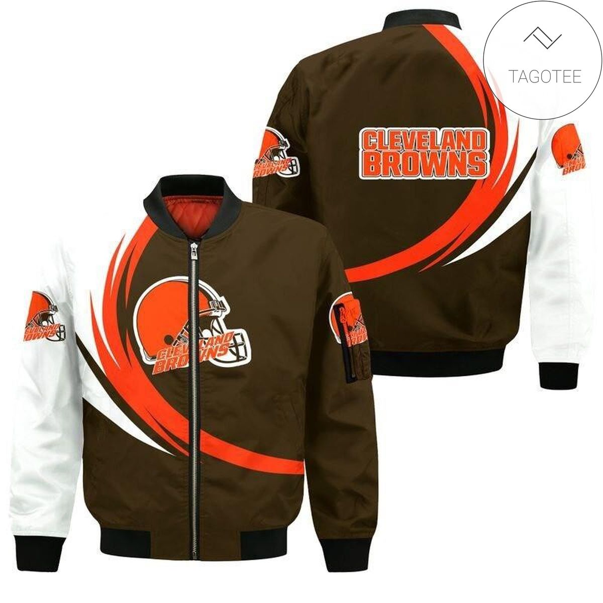 Cleveland Browns Fashion 3d Bomber Jacket