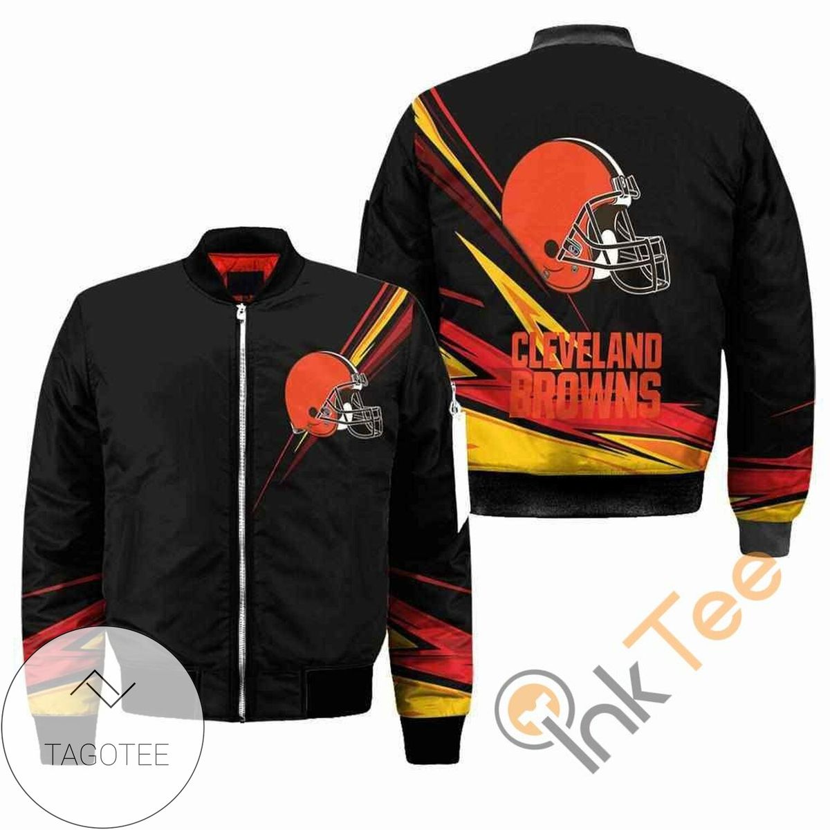 Cleveland Browns NFL Black Apparel Best Christmas Gift For Fans Bomber Jacket