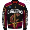 Cleveland Cavaliers 3d Bomber Jacket Style #1 Winter Coat