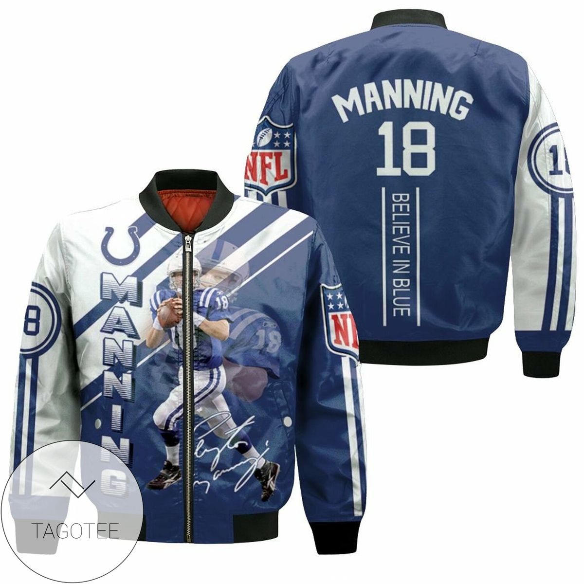 Colts Peyton Manning 3D T Shirt Hoodie Jersey Bomber Jacket
