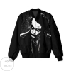 Cool Black Joker 3d Printed Unisex Bomber Jacket