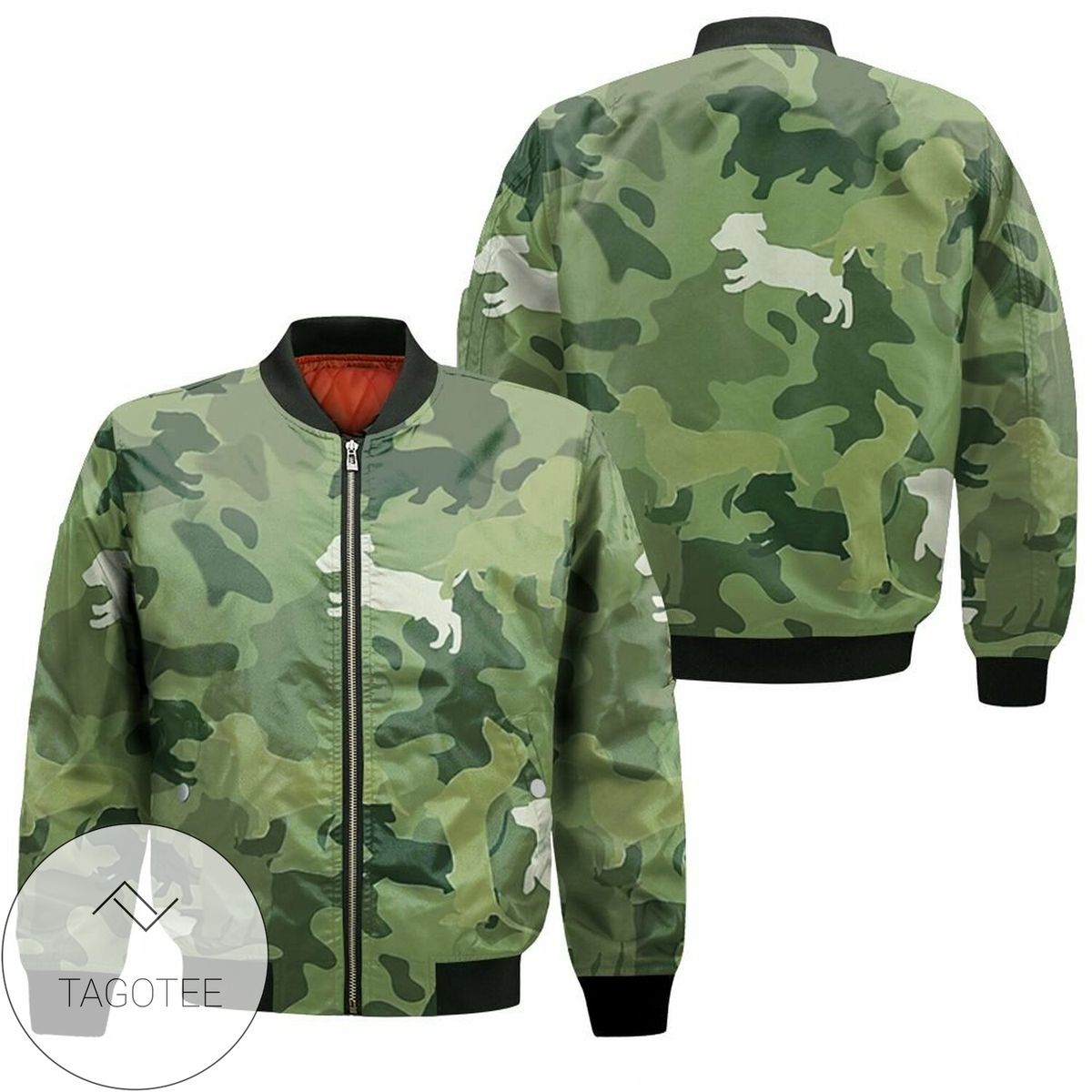 Dachshund Dog Pattern Camouflage Color Style For Dog Lover 3D T Shirt Hoodie Sweater Jersey Bomber Jacket