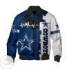 Dallas Cowboys Blue And Gray 3d Printed Unisex Bomber Jacket