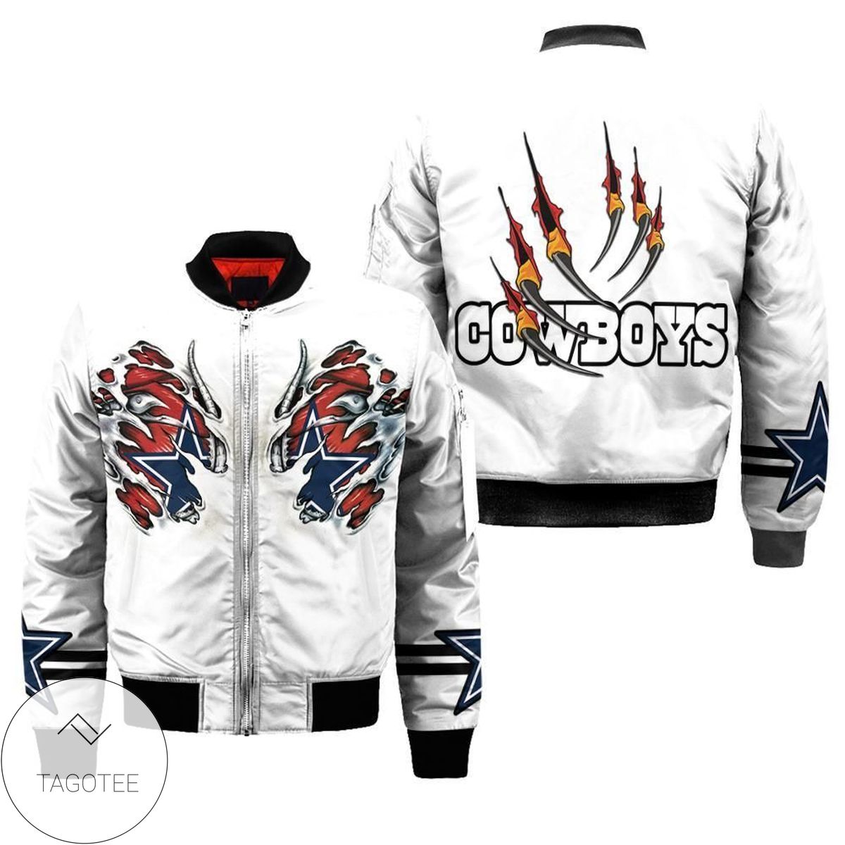 Dallas Cowboys Claws 3d Printed Unisex Bomber Jacket