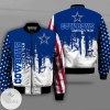 Dallas Cowboys Flag 3d Printed Unisex Bomber Jacket
