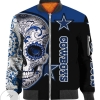 Dallas Cowboys Skull 3d Printed Unisex Bomber Jacket