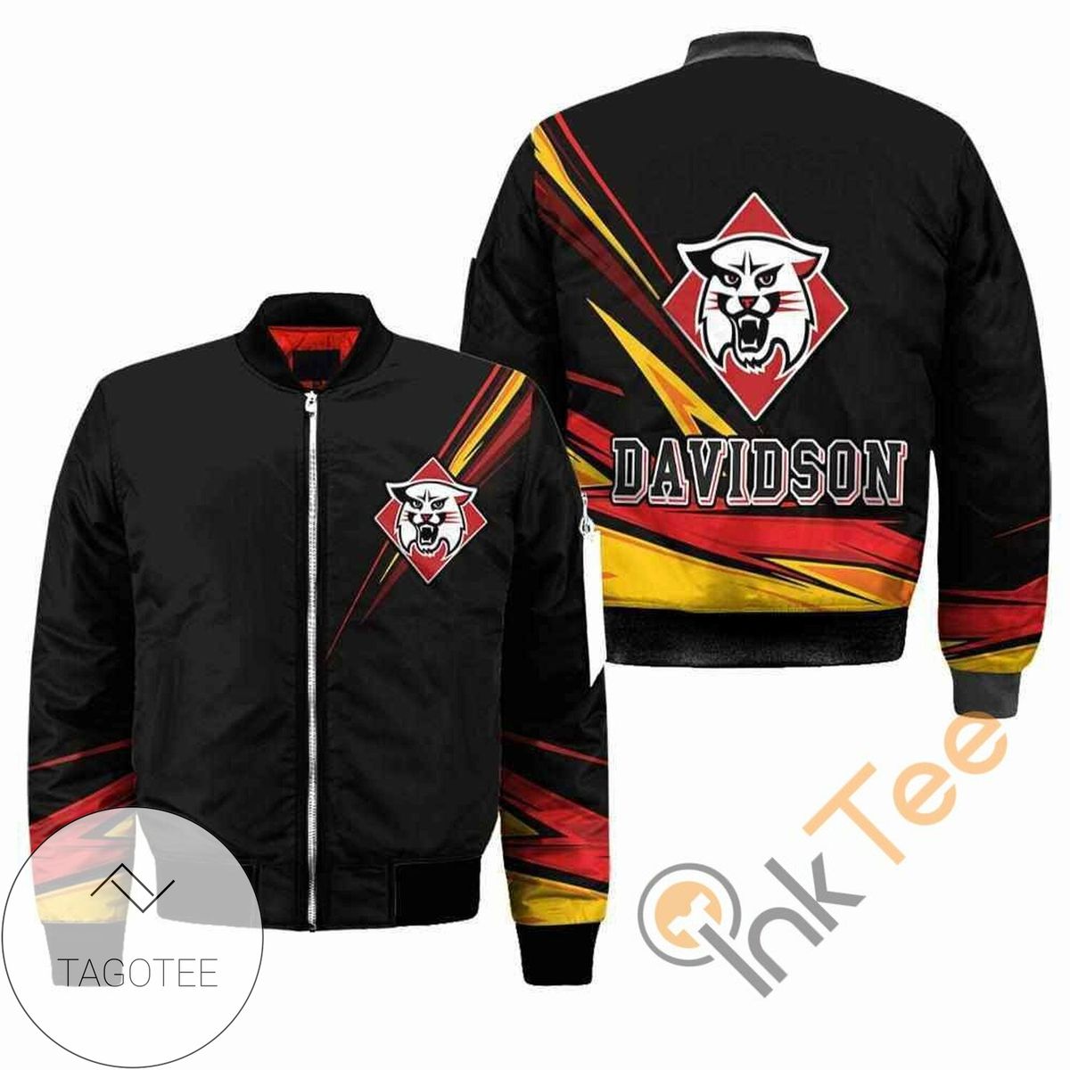 Davidson Wildcats NCAA Black Apparel Best Christmas Gift For Fans Bomber Jacket